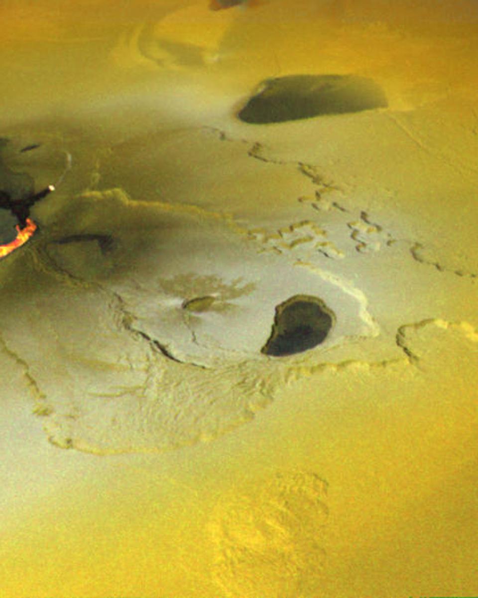 A Continuous Eruption on Jupiter's Moon Io
