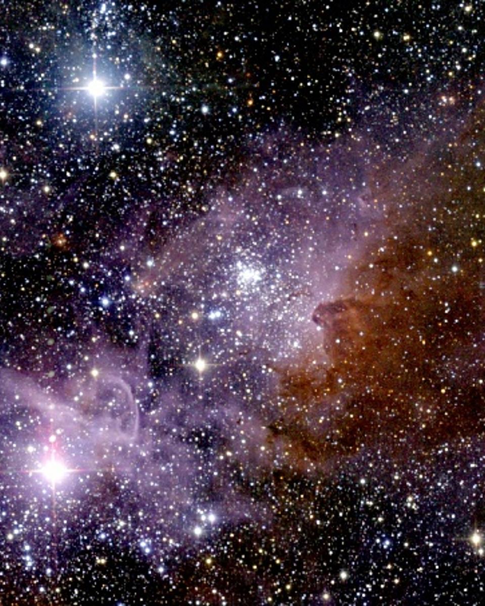 The Carina Nebula in Infrared