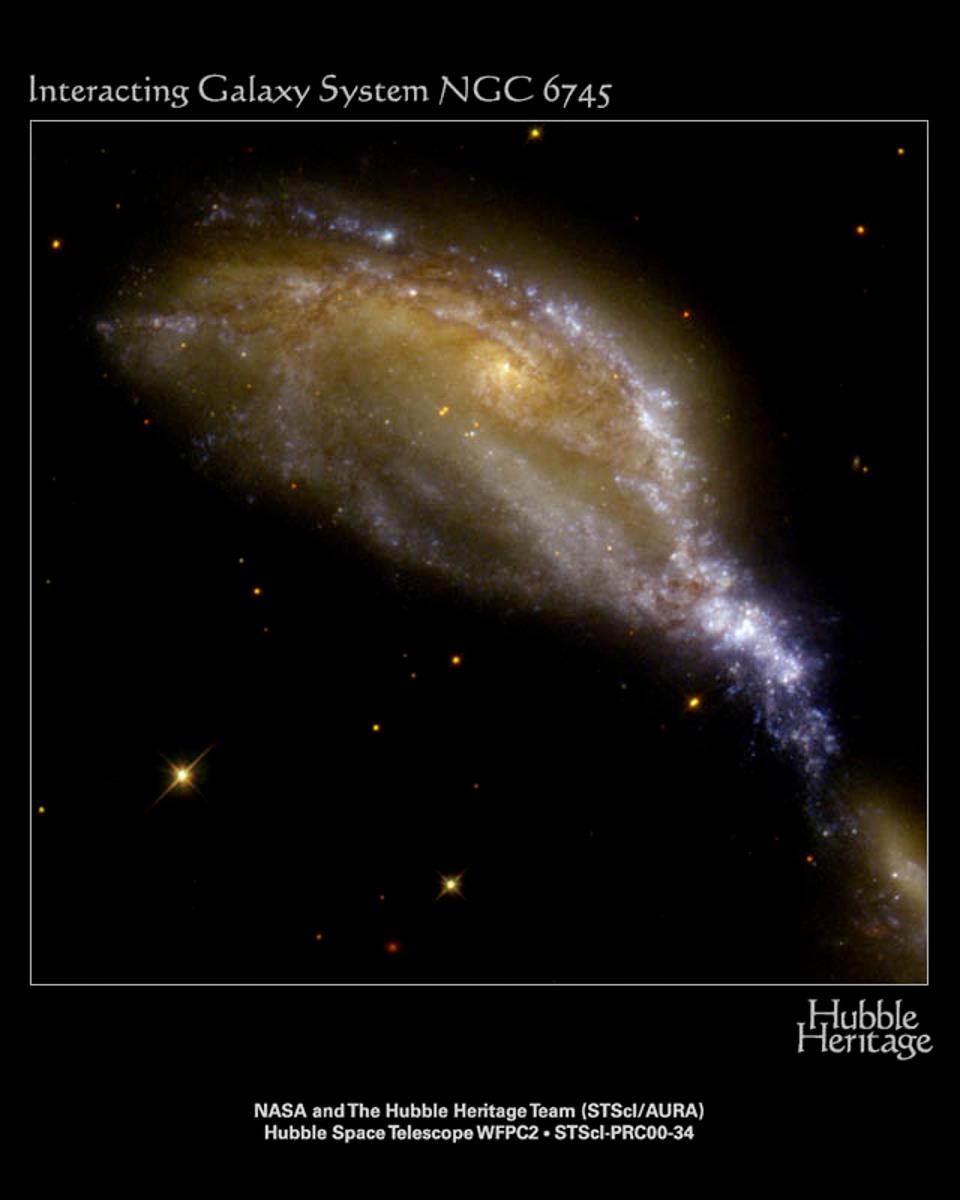 A Galaxy Collision in NGC 6745