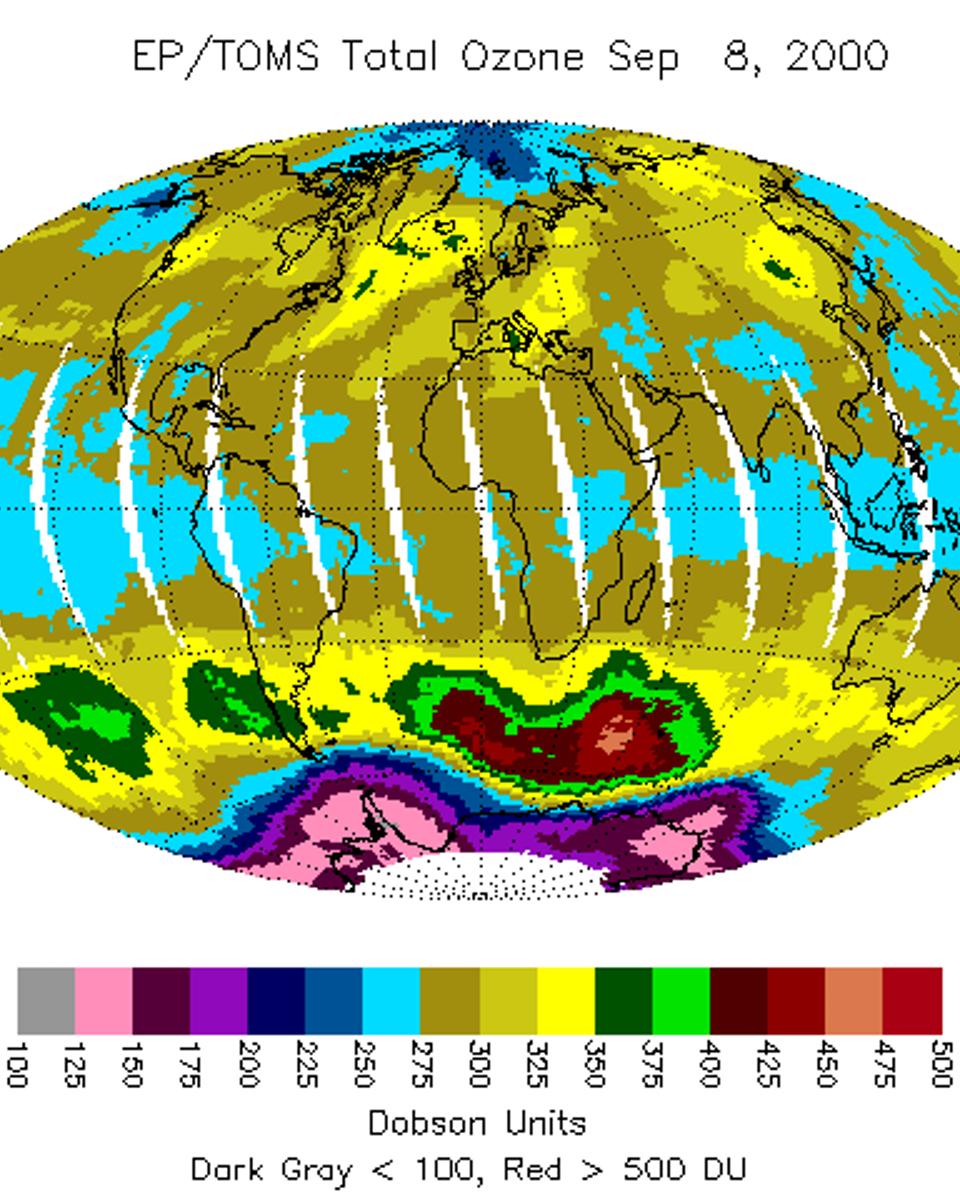 Antarctic Ozone Hole Widens