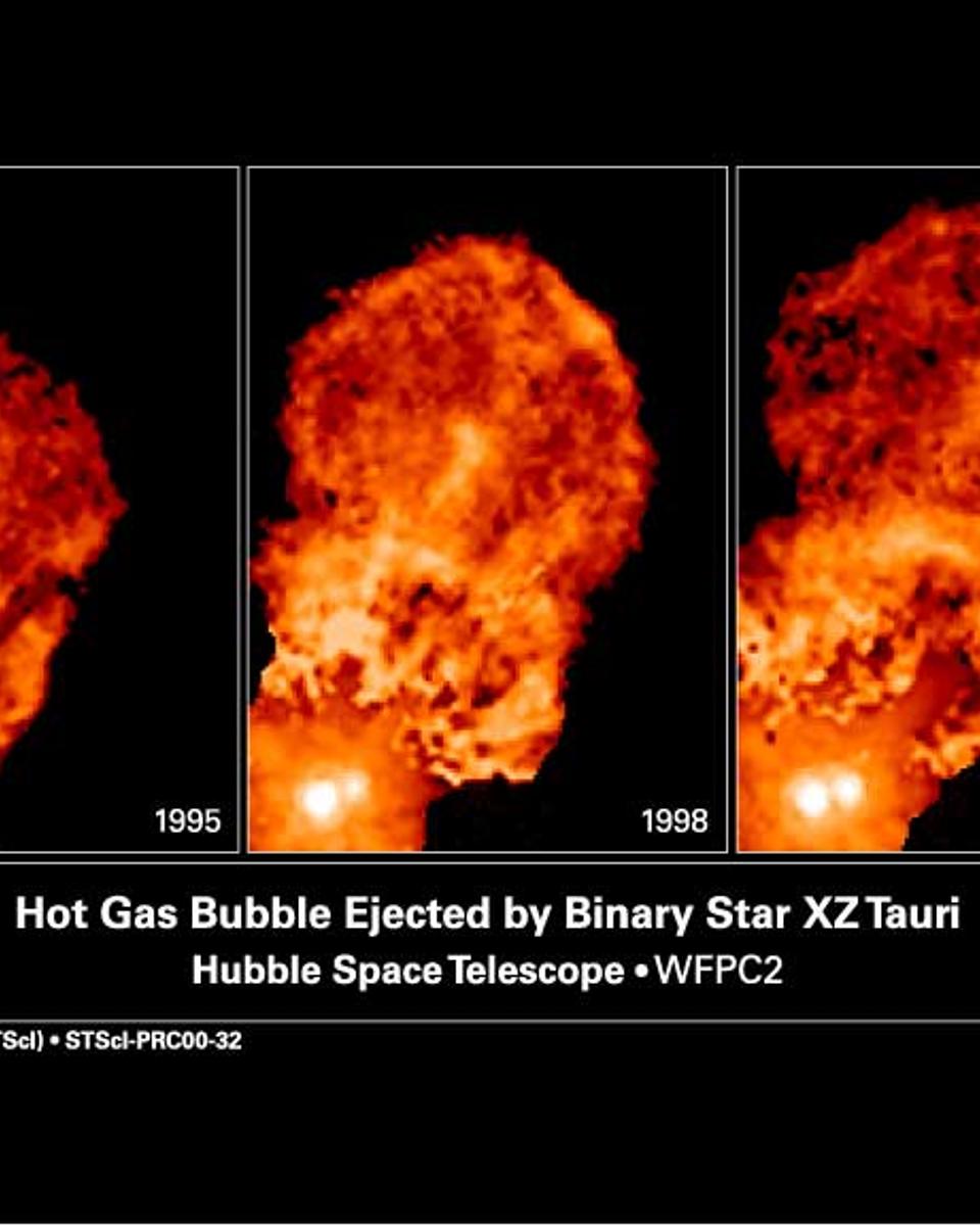 XZ Tauri System Ejects Gas Bubble
