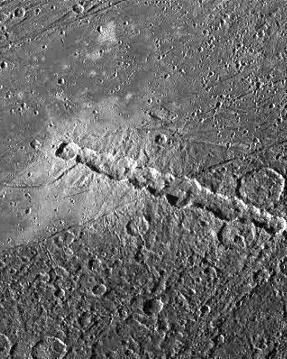 Ganymede: Torn Comet - Crater Chain