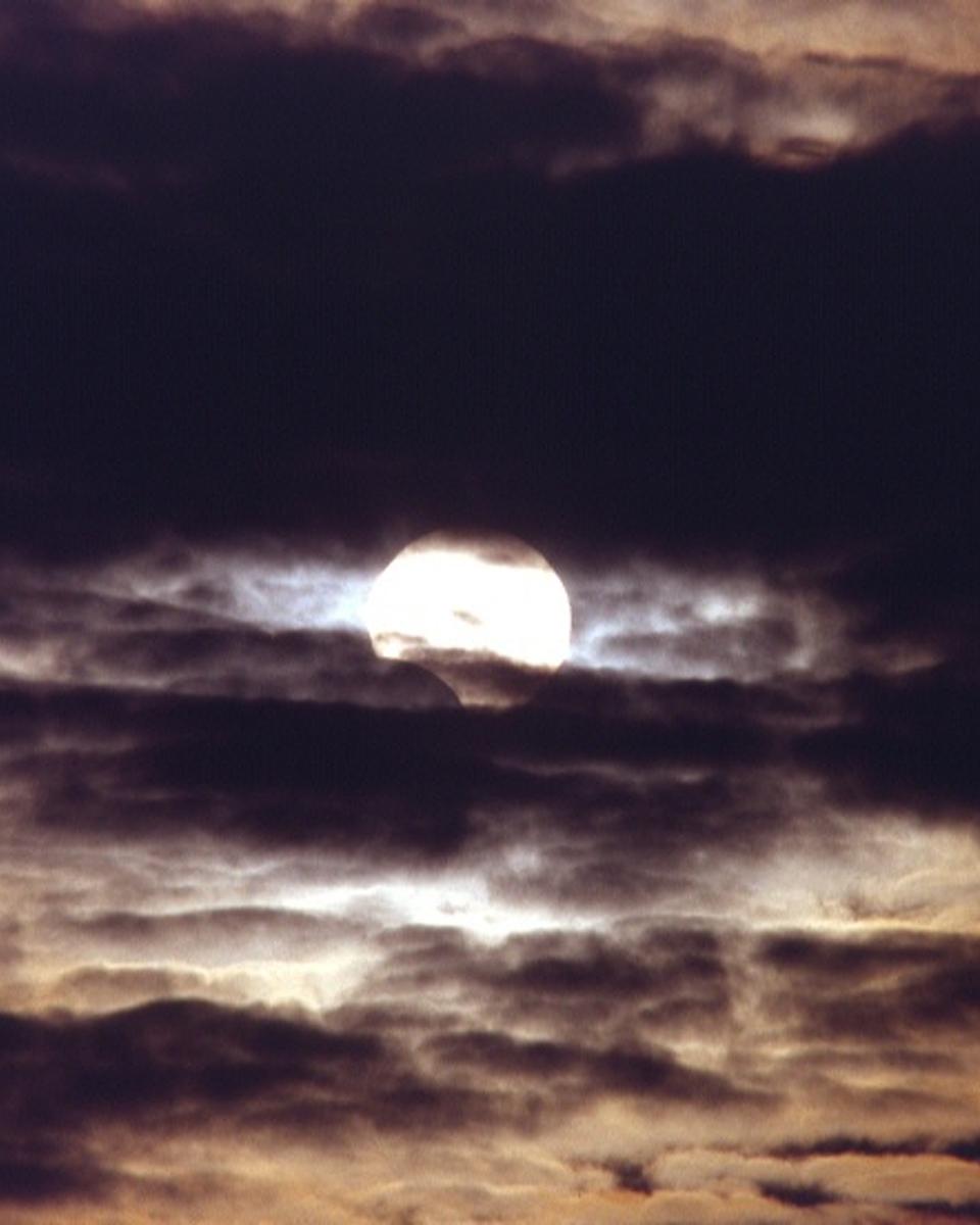 Partial Eclipse, Cloudy Day