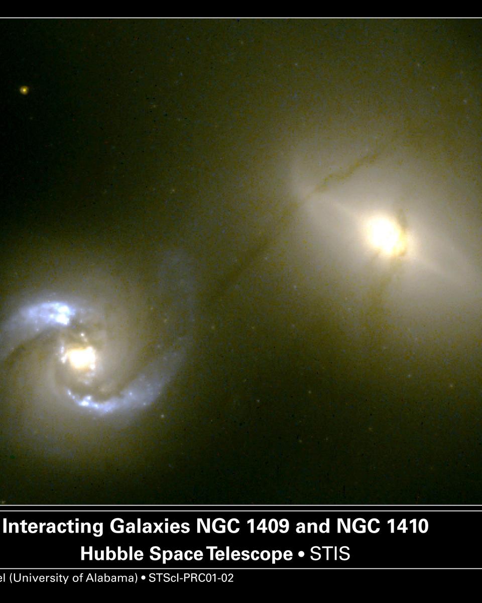 NGC 1410/1409: Intergalactic Pipeline