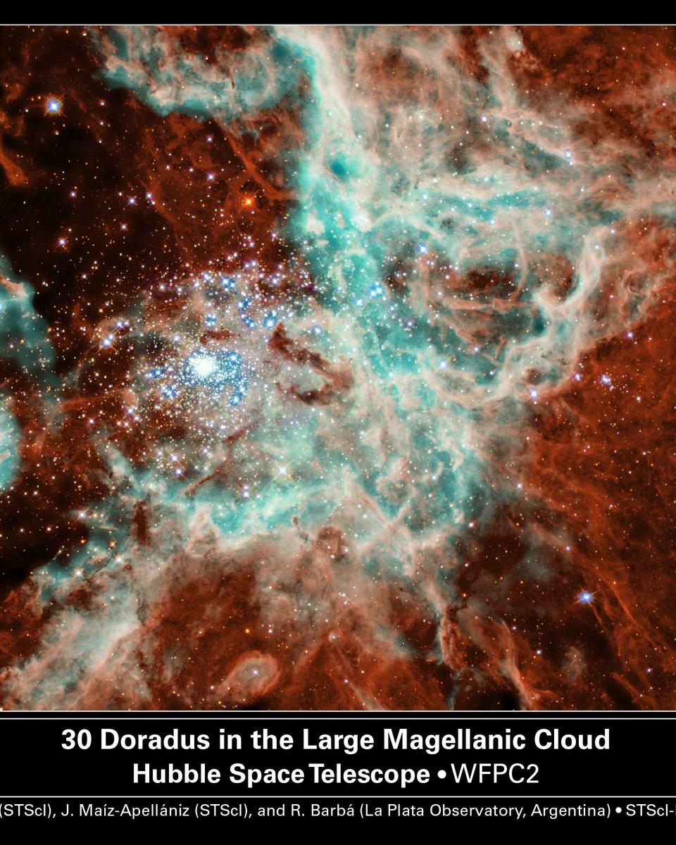 Star Cluster R136 Bursts Out