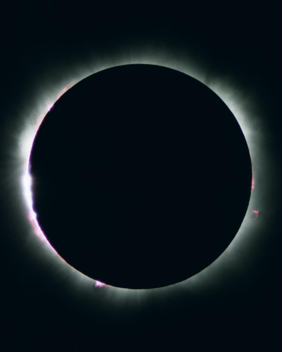 Total Eclipse of the Active Sun