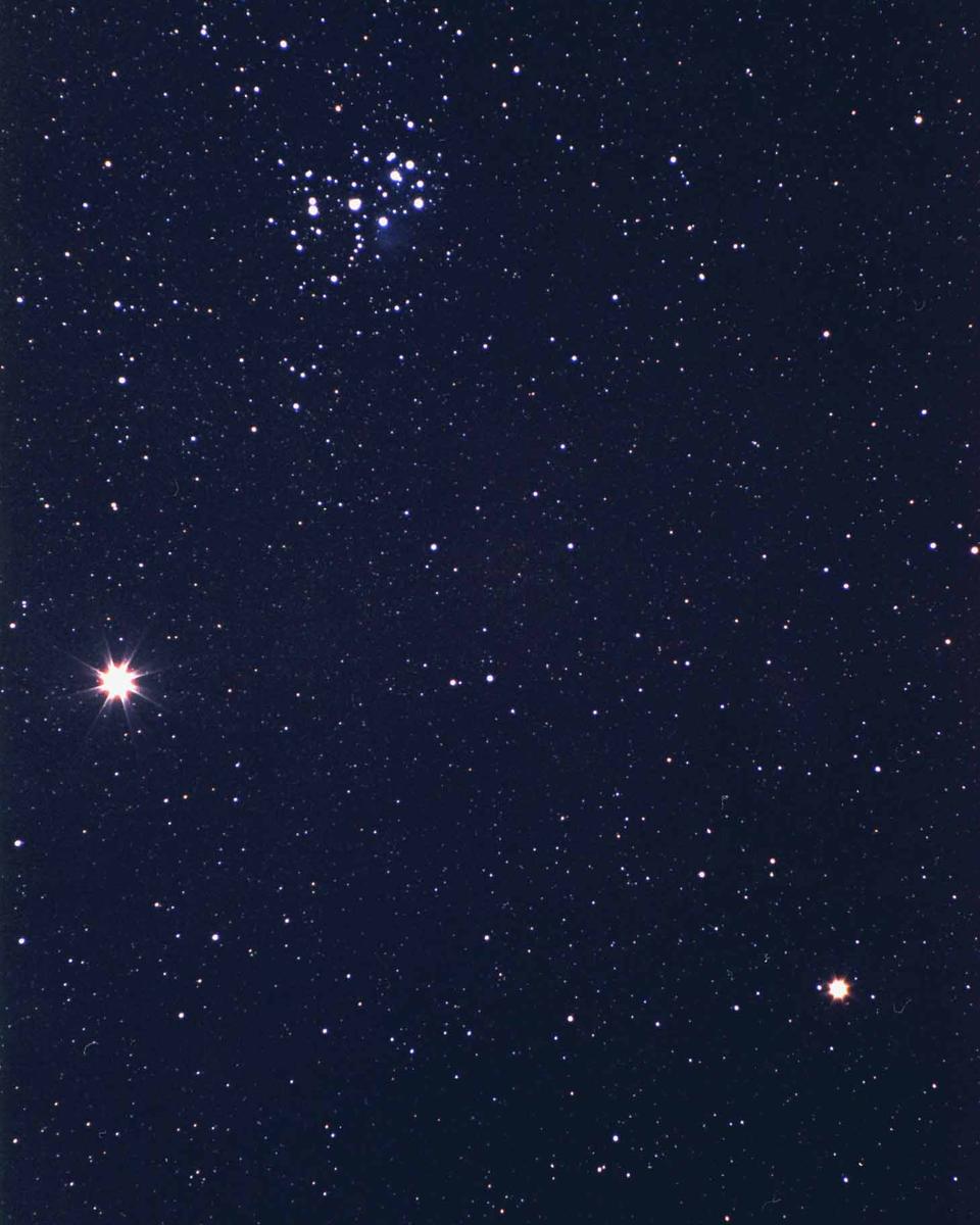 Jupiter, Saturn and Messier 45