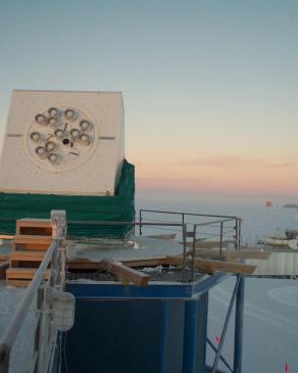 Antarctica Hears Little Normal Matter in the Big Bang