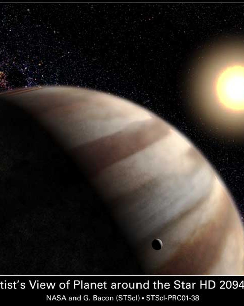 Extra-Solar Planetary Atmosphere Detected