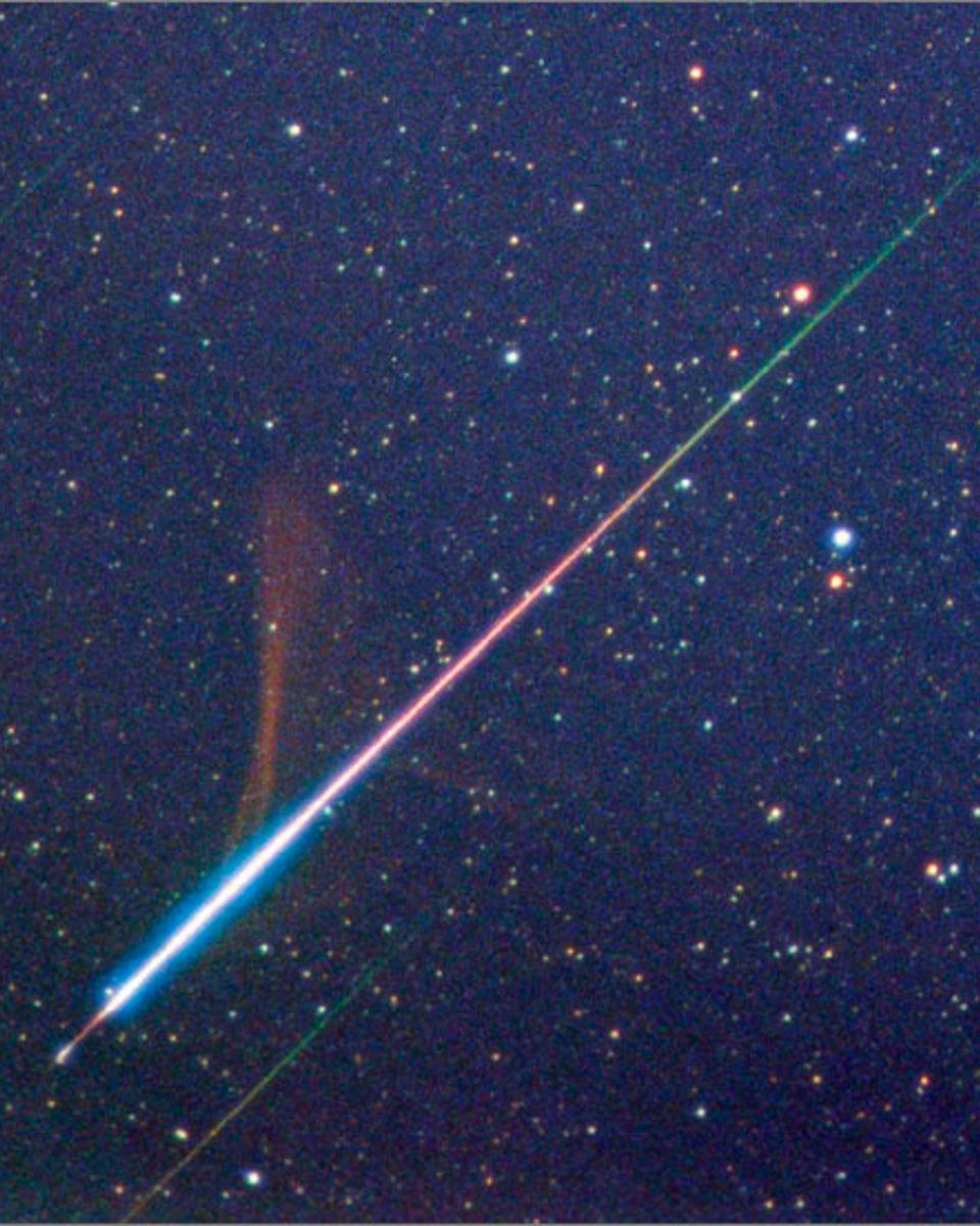 Fireball, Smoke Trail, Meteor Storm