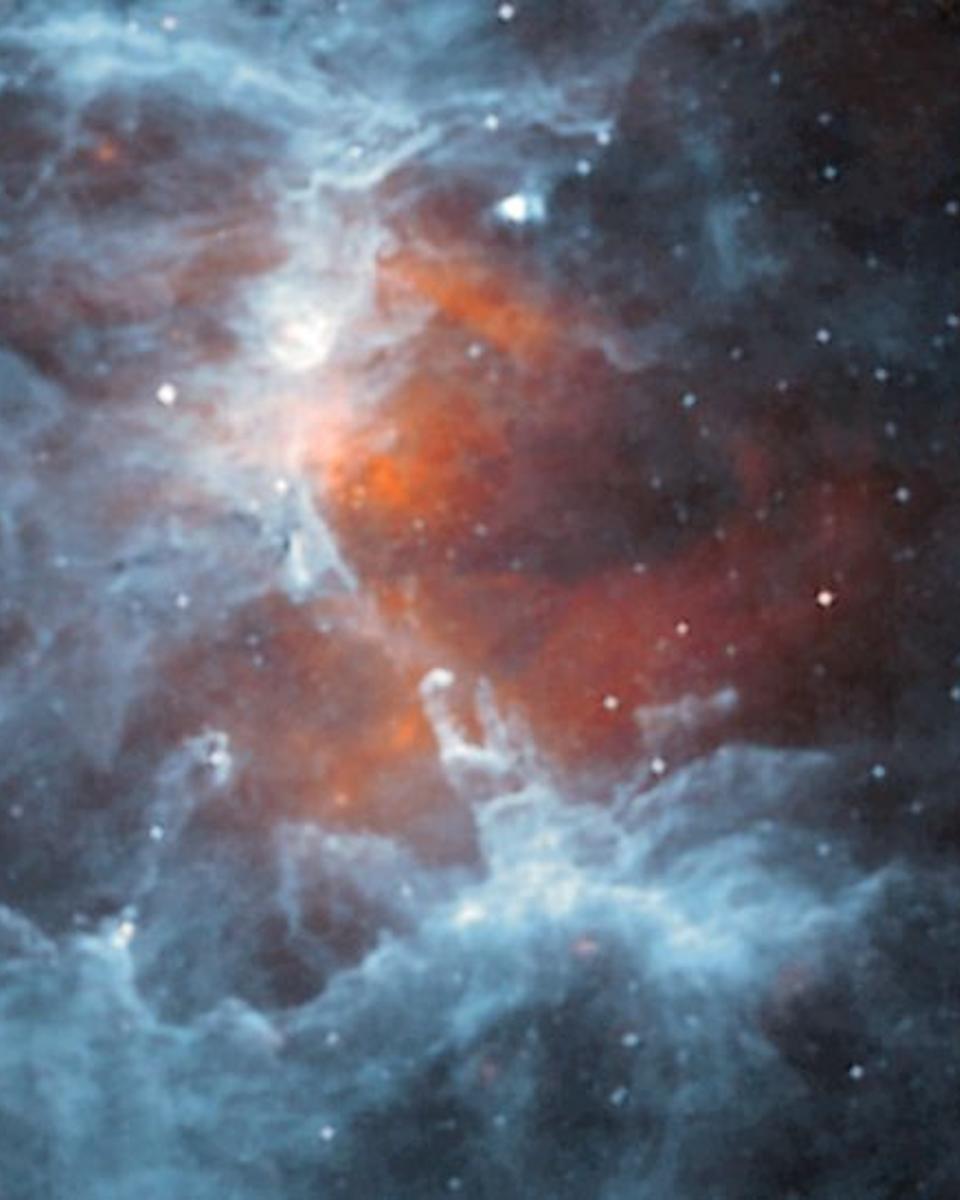 Cold Dust in the Eagle Nebula