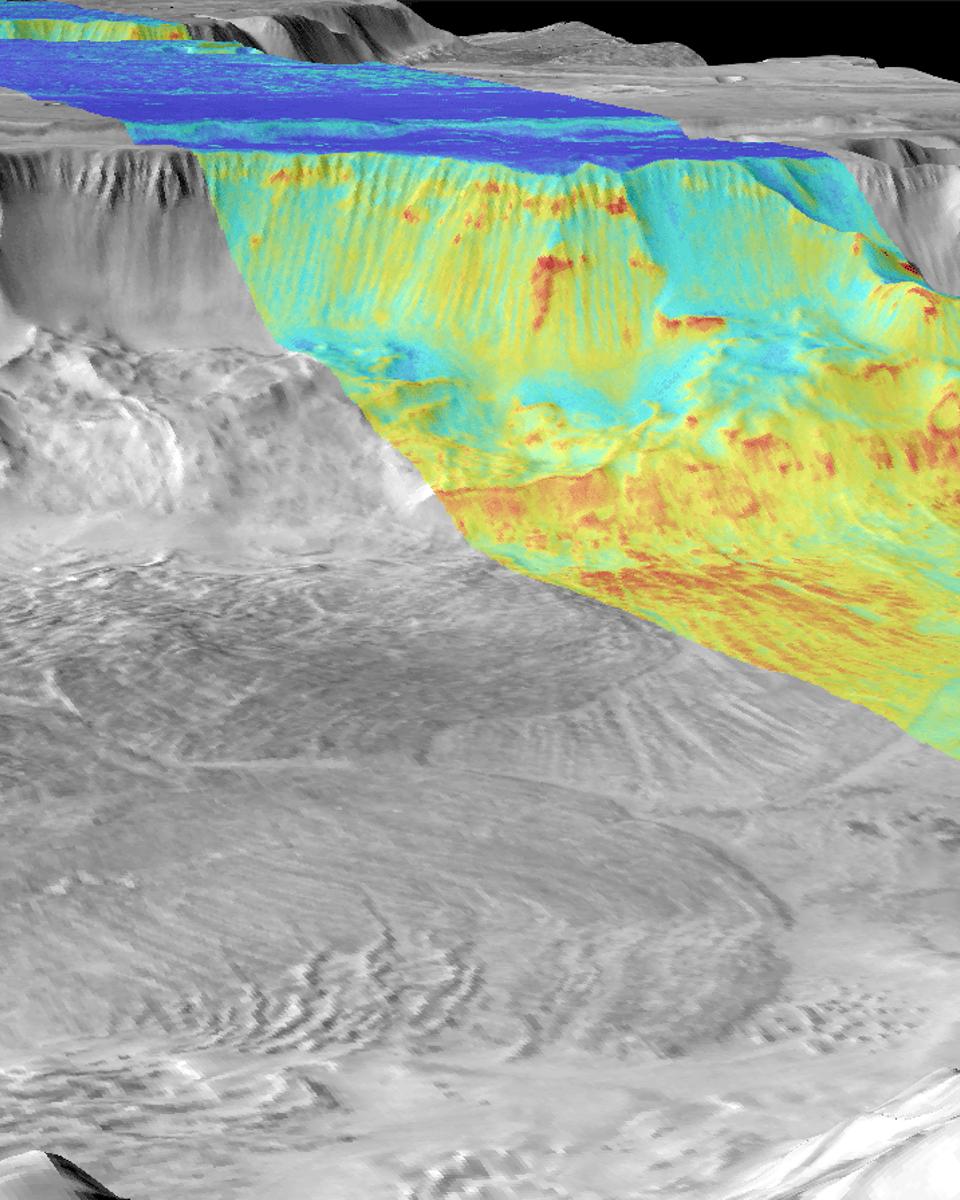Night and Day in Melas Chasma on Mars