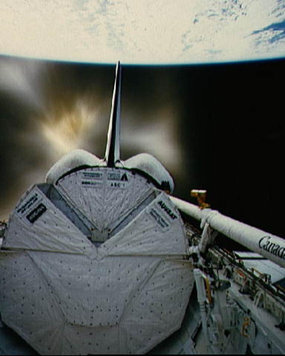 Shuttle Engine Blast