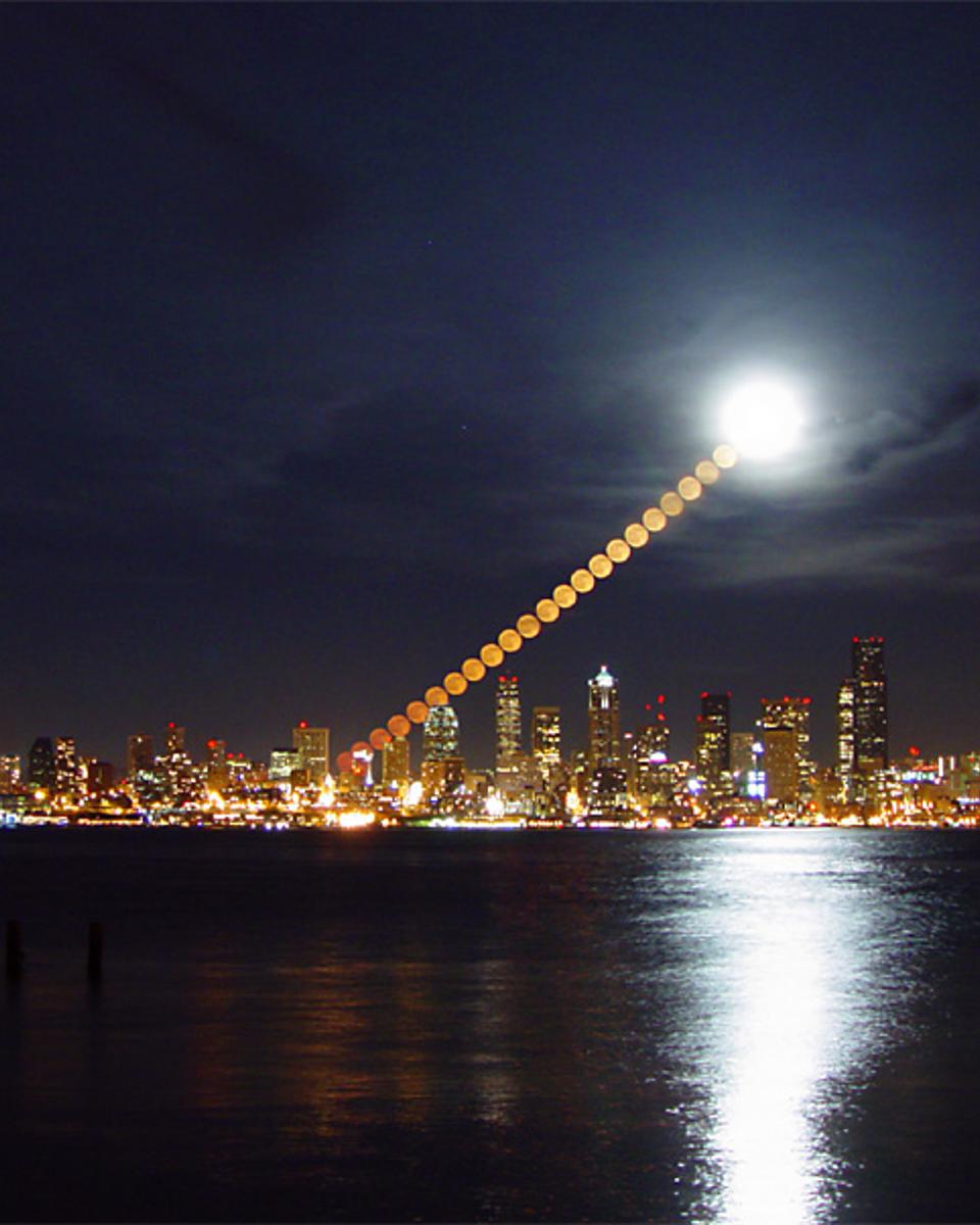 Moonrise Over Seattle