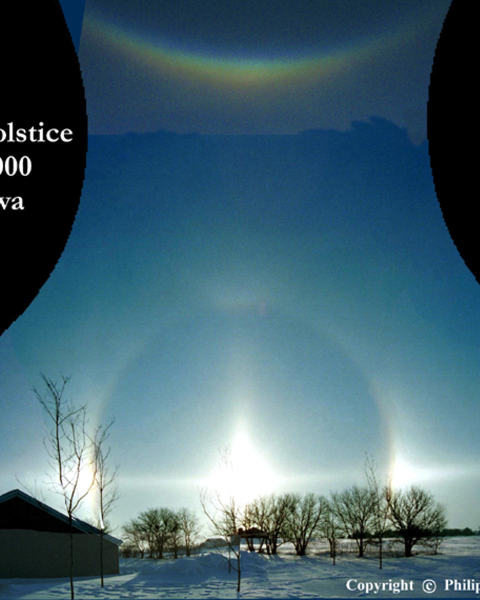 Sun Halo at Winter Solstice