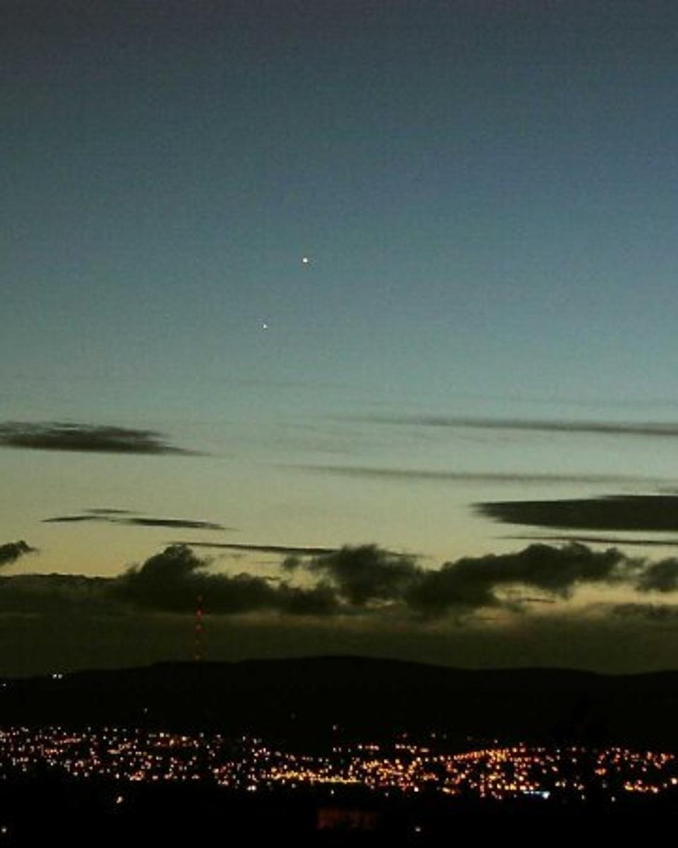 Venus and Jupiter Over Belfast
