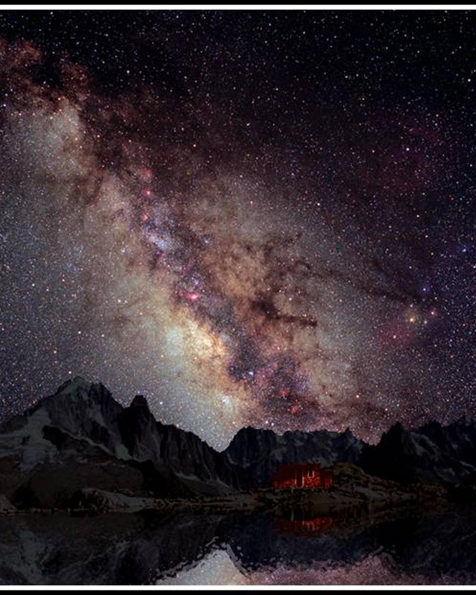 The Milky Way Over the French Alps