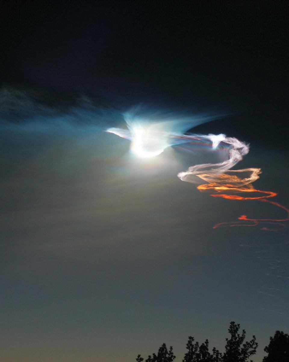 Rocket Trail at Sunset