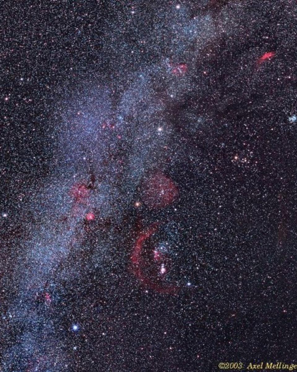 Clusters and Nebulae of the Hexagon