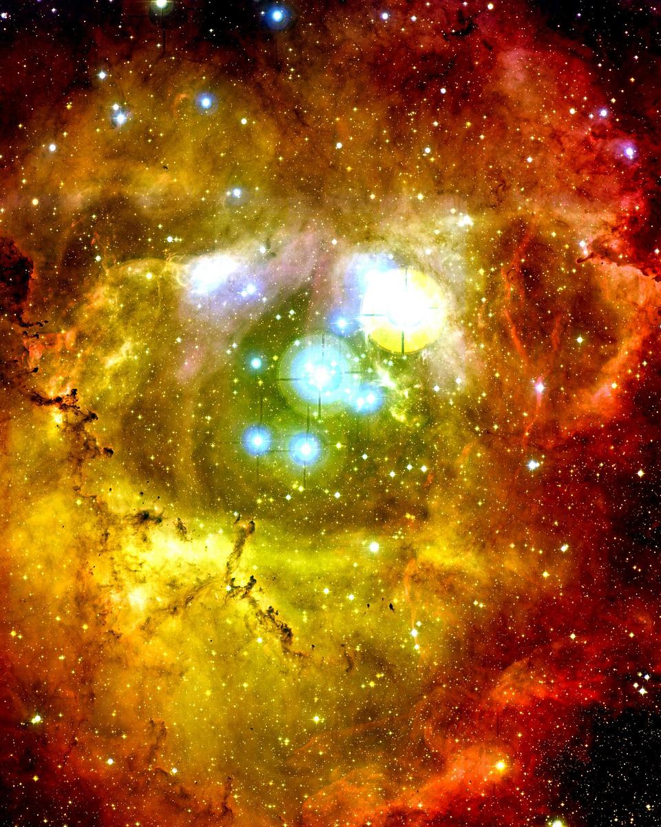 In the Center of the Rosette Nebula