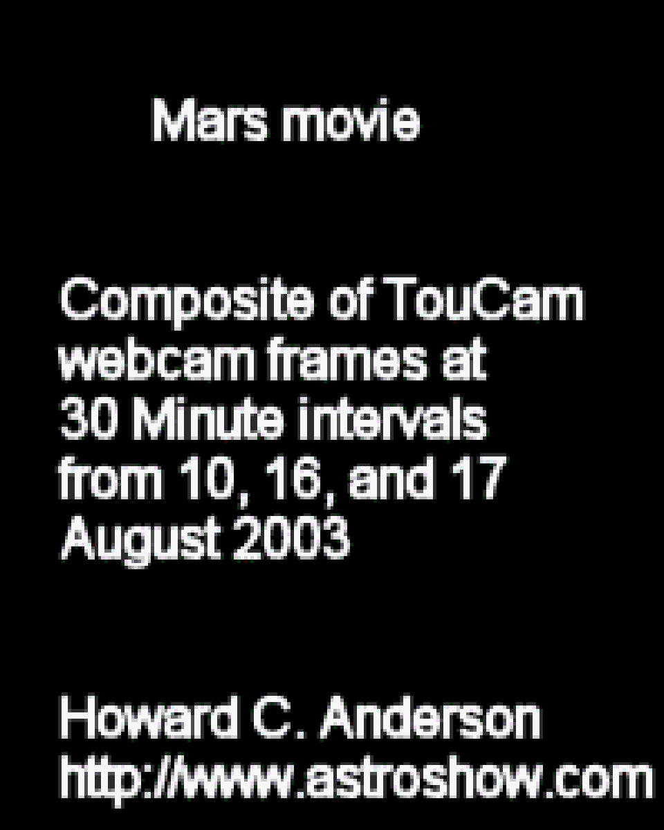 Earth Webcam Catches Mars Rotation