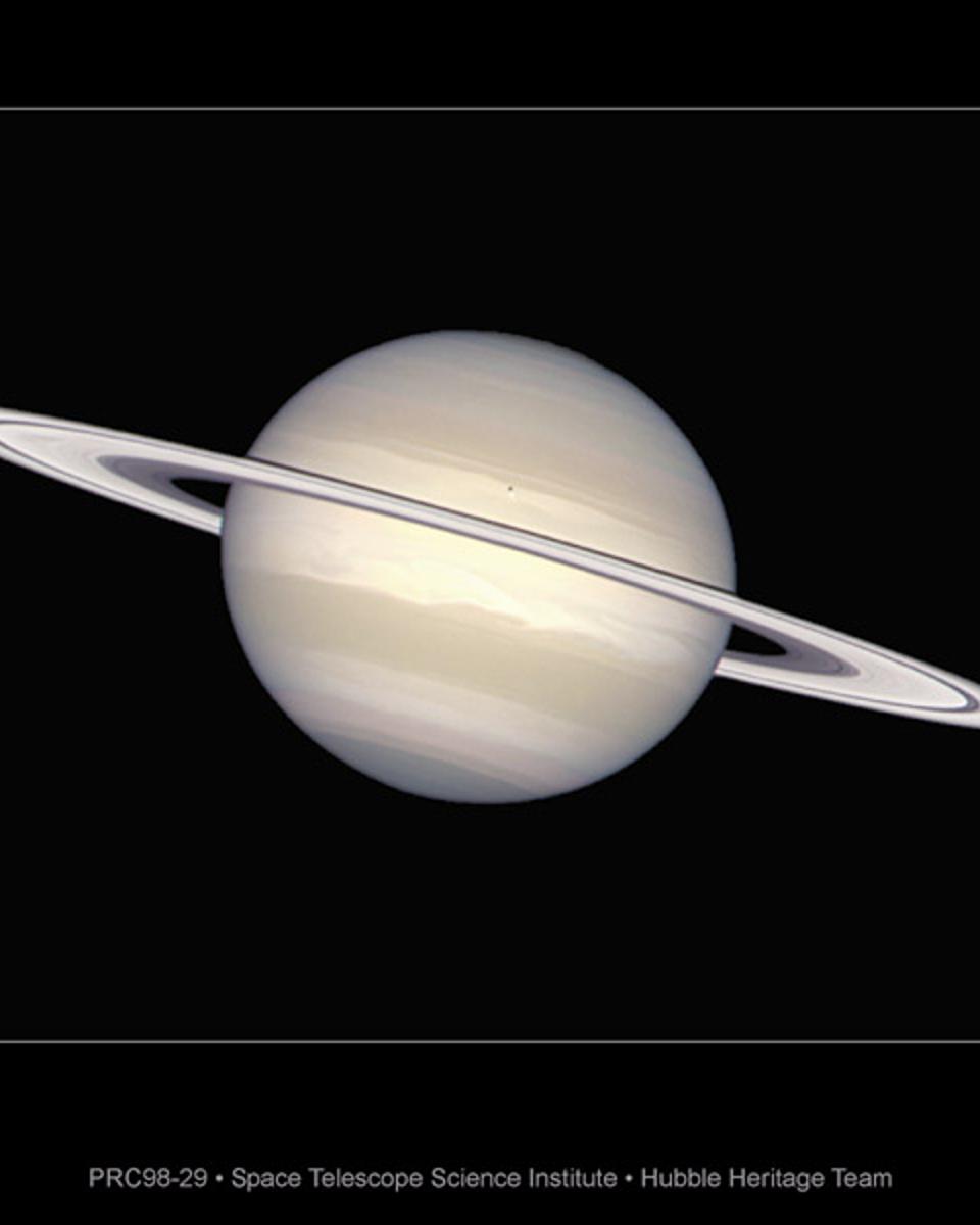 Natural Saturn On The Cassini Cruise