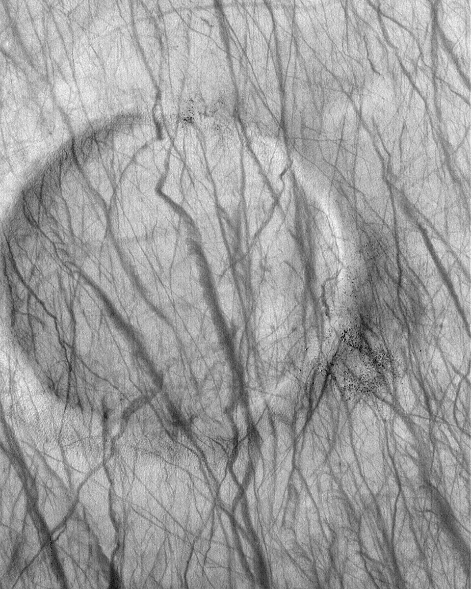 A Dust Devil Crater on Mars
