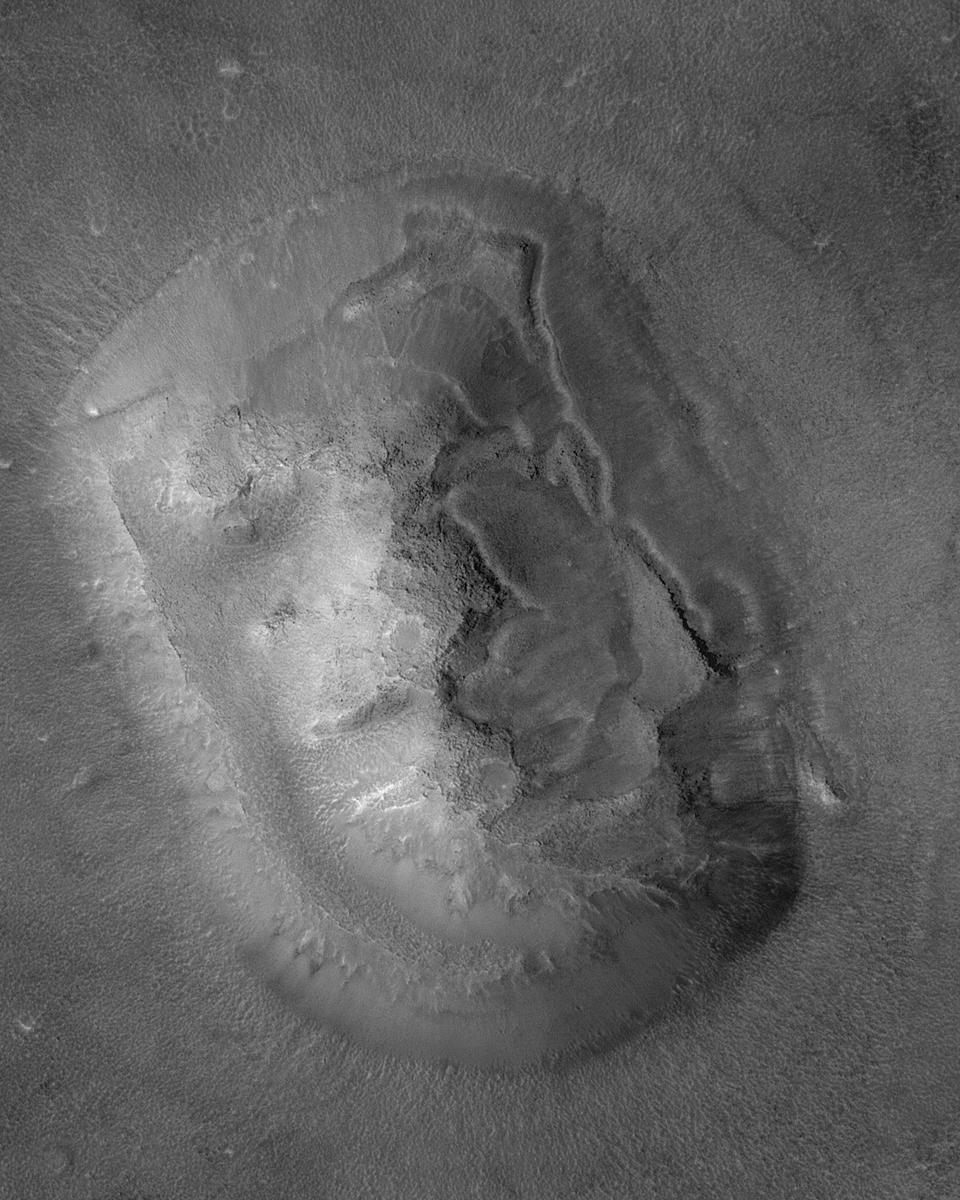 Close-up of the Face on Mars