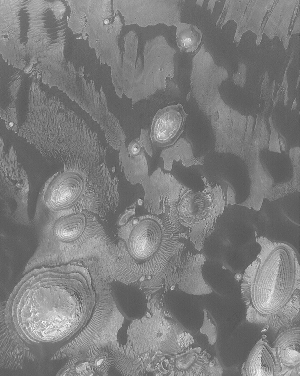 Layered Hills on Mars