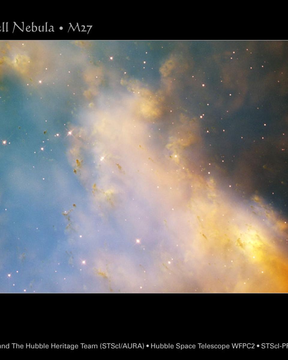 Dumbbell Nebula Close-Up from Hubble