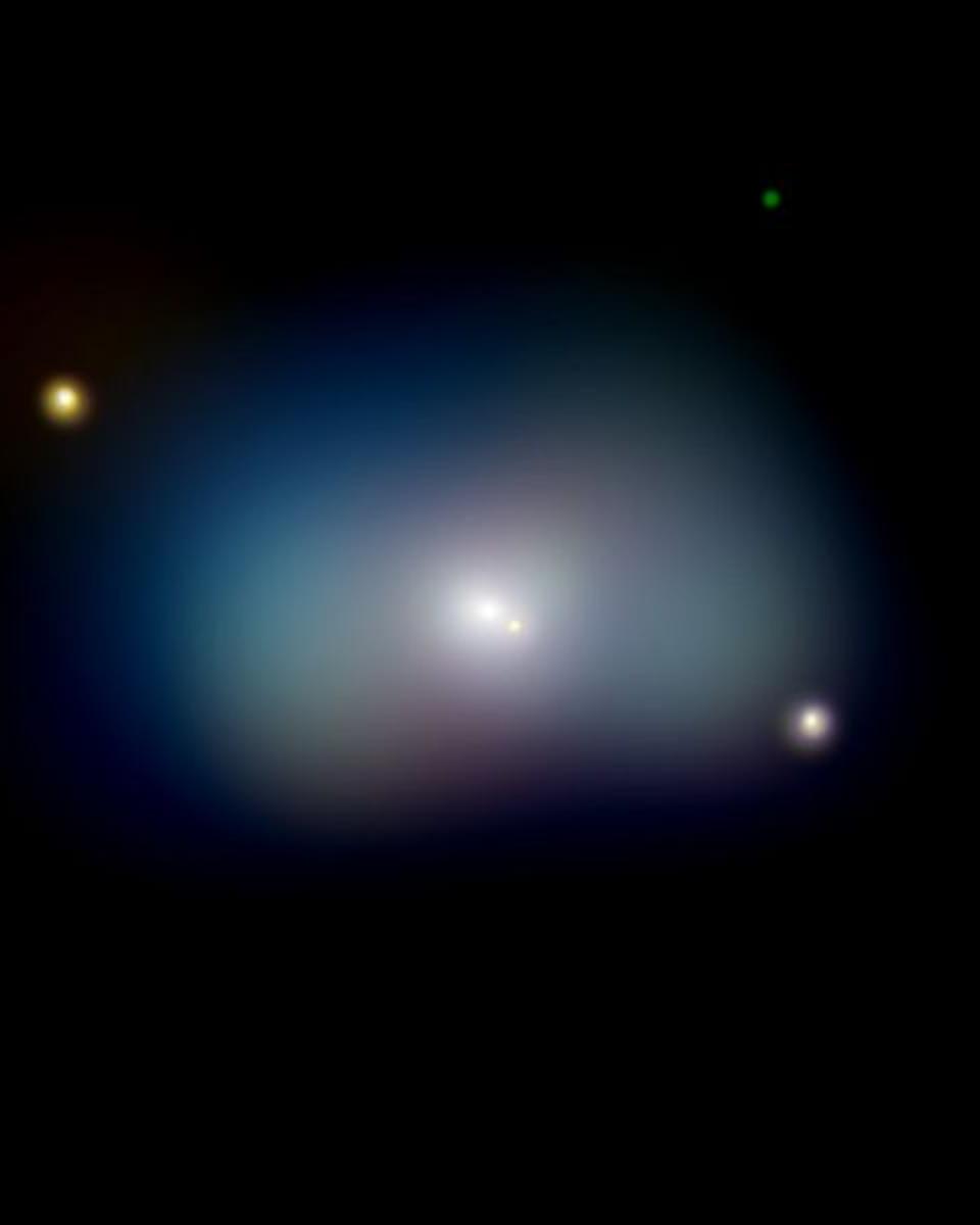 NGC 1700: Elliptical Galaxy and Rotating Disk