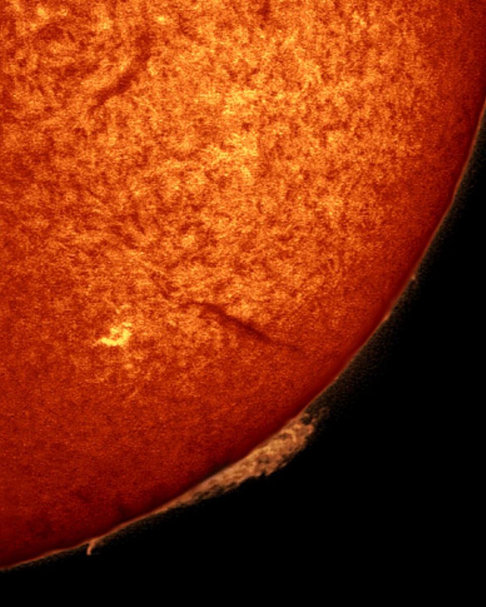 Orange Sun Simmering