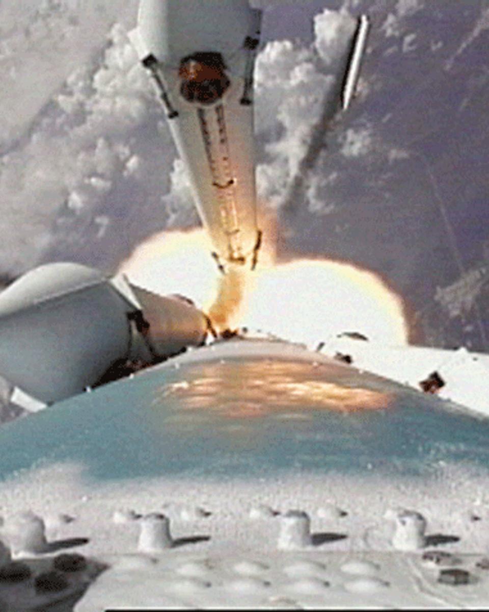 Launch of the Spirit Rover Toward Mars