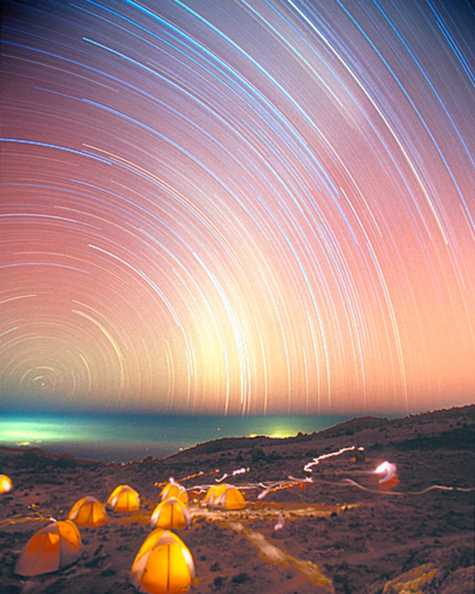 The Star Trails of Kilimanjaro