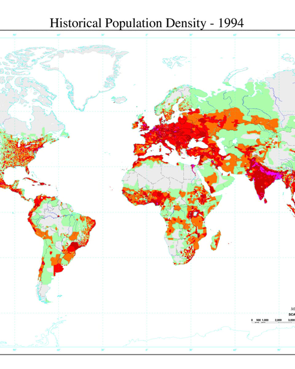 Where People Live on Planet Earth