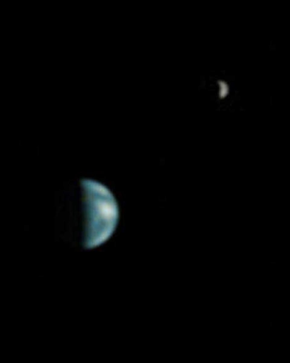 The Earth and Moon from Mars