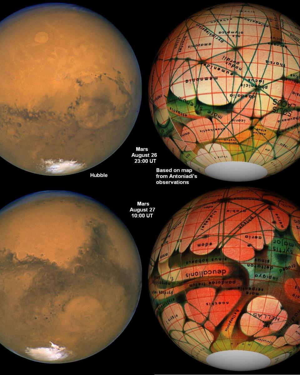 Mars Then and Now