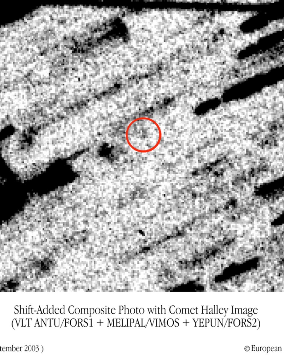 Cold Comet Halley