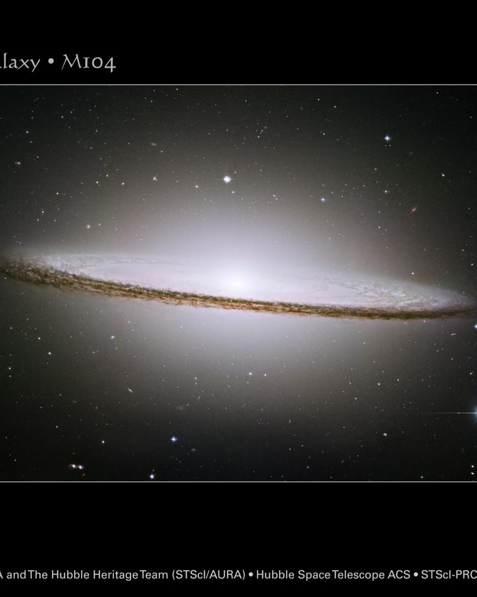 The Sombrero Galaxy from HST