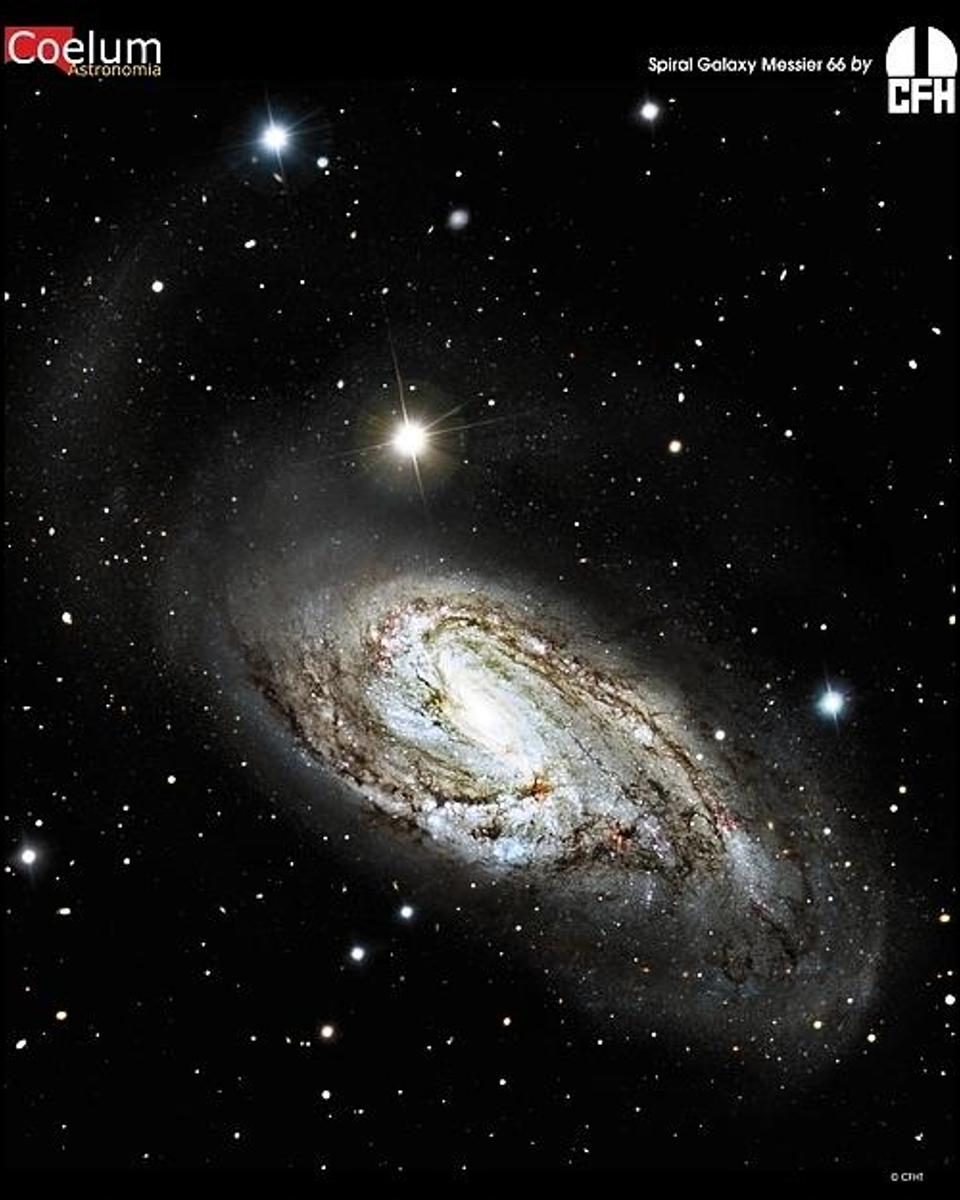 Unusual Spiral Galaxy M66