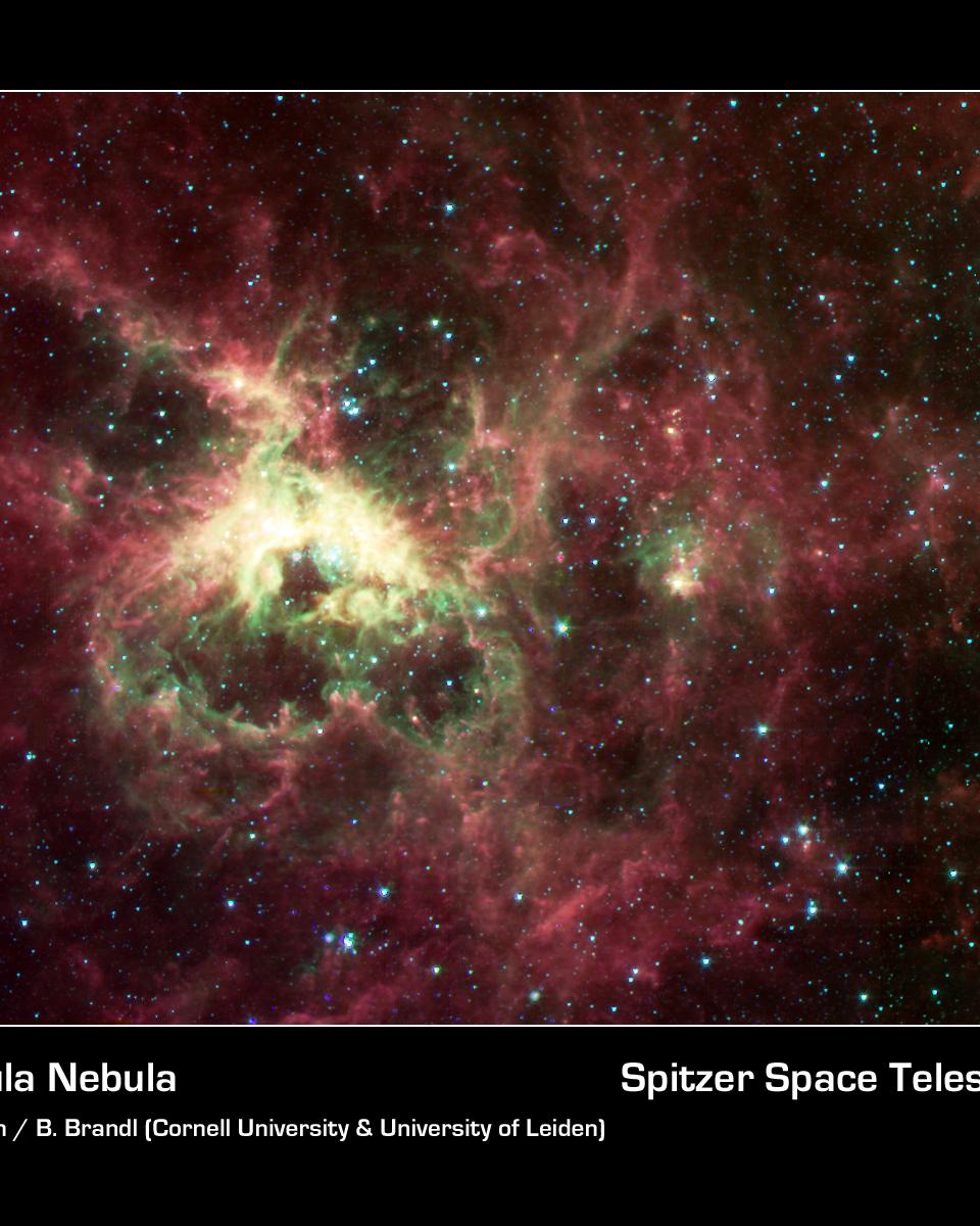 The Tarantula Nebula from Spitzer