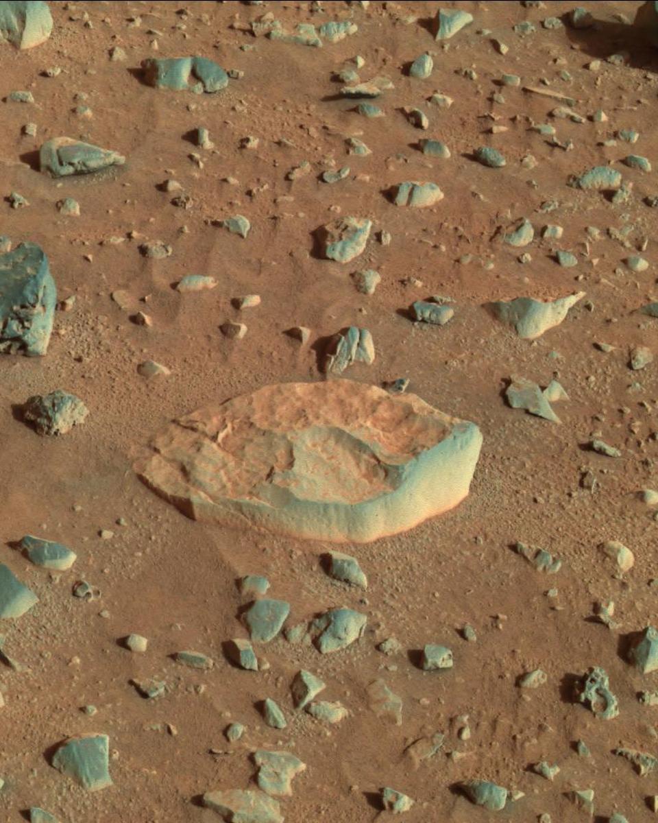 White Boat Rock on Mars