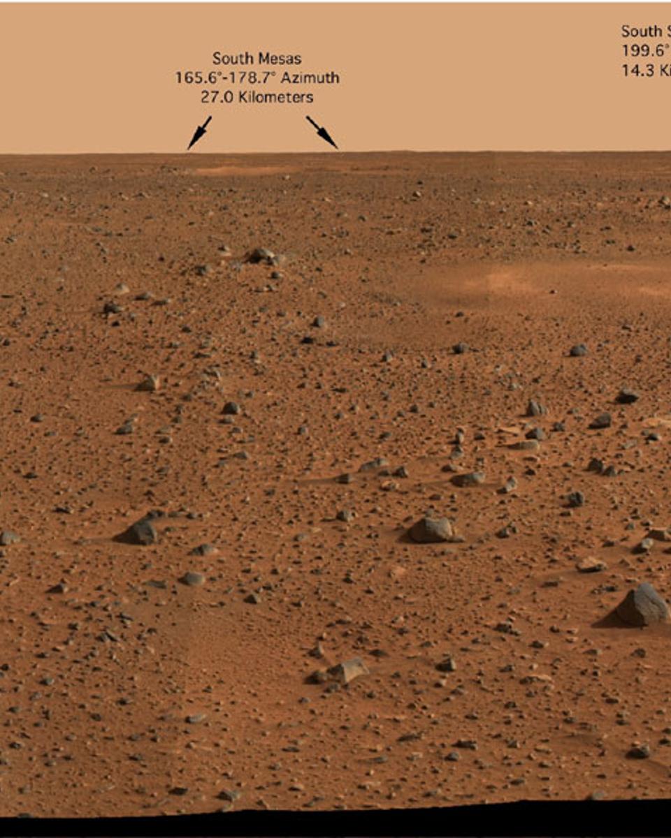 A Mars Panorama from the Spirit Rover