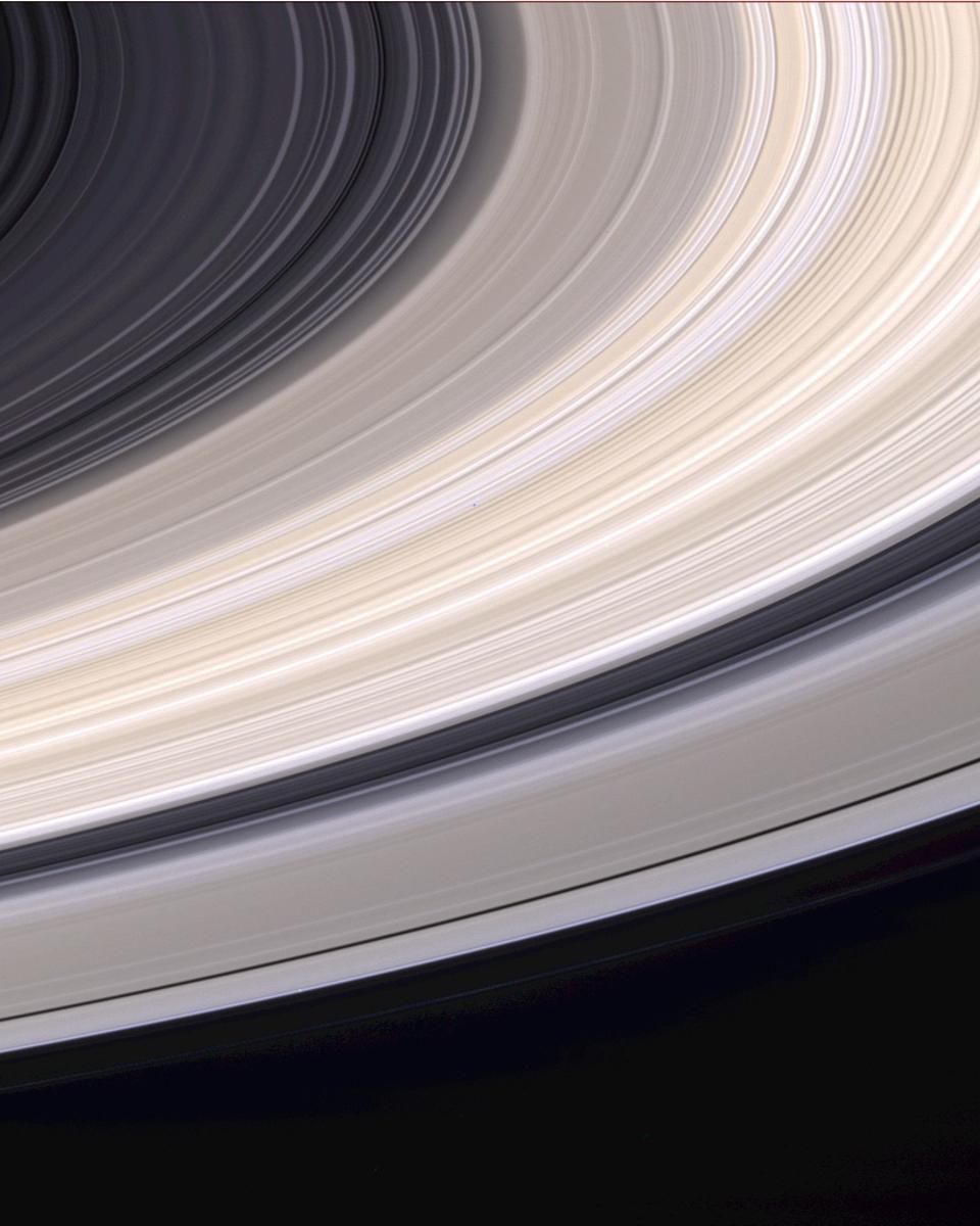 Saturn's Rings in Natural Color
