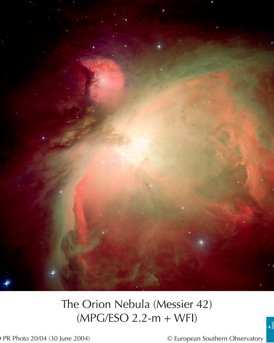 Orion Nebula in Oxygen, Hydrogen, and Sulfur
