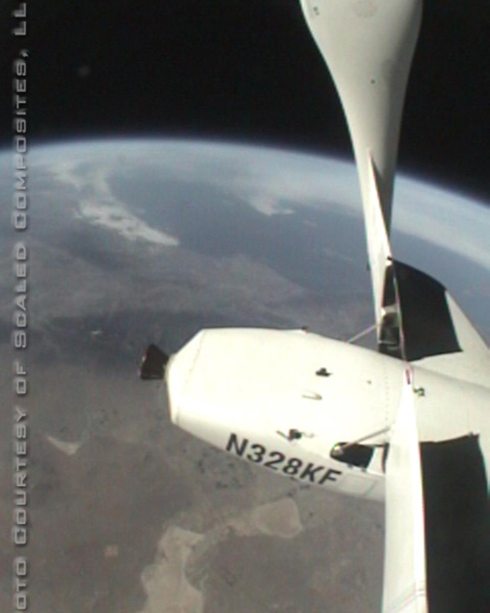 Planet Earth from SpaceShipOne