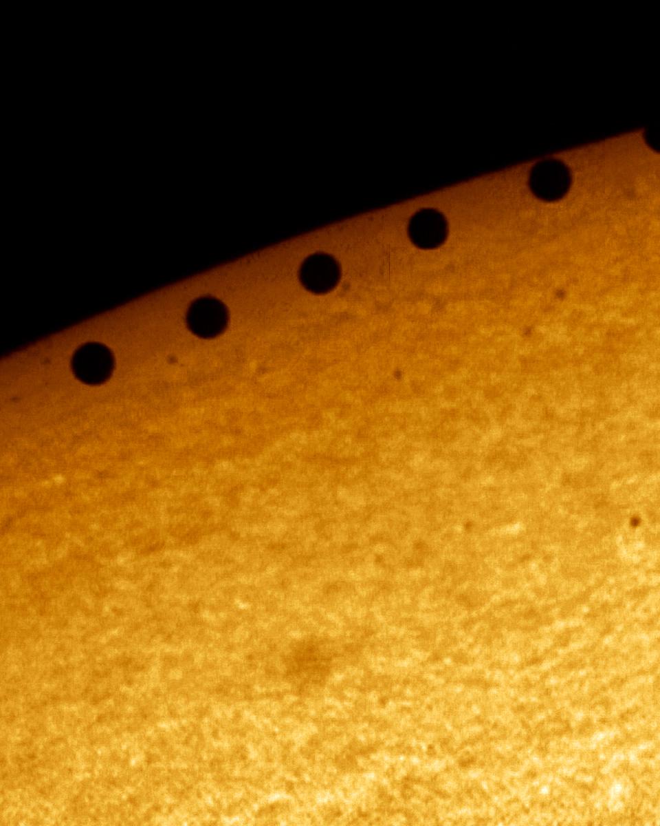 A Planet Transits the Sun