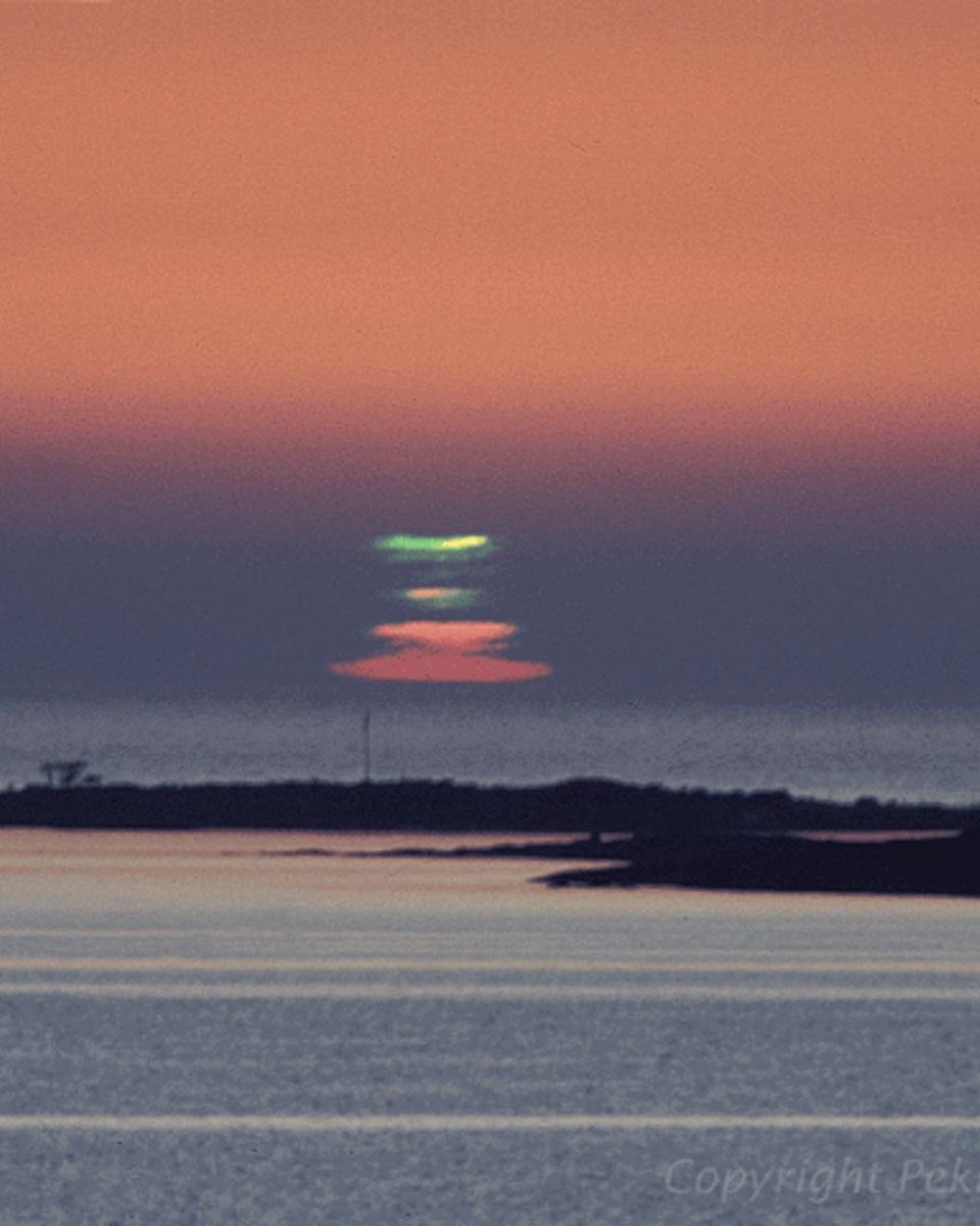 A Green Flash from the Sun