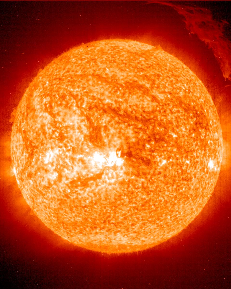 A Prominent Solar Prominence from SOHO