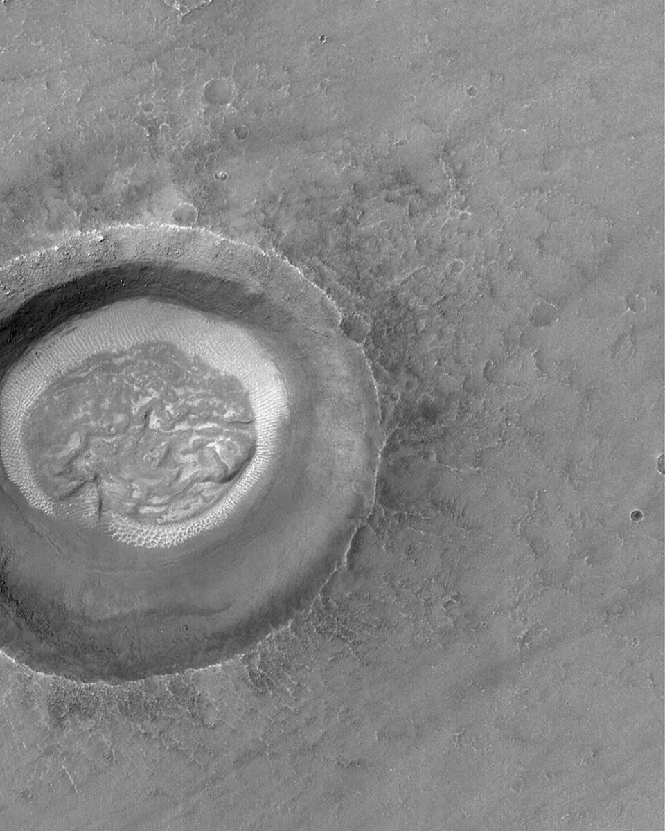 Brain Crater on Mars
